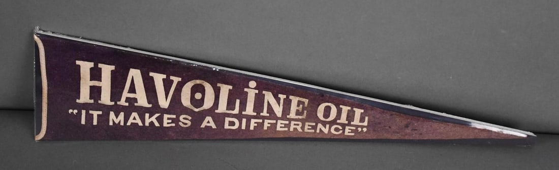 Havoline Oil "It makes a difference" Felt Pennant (1 of 4)