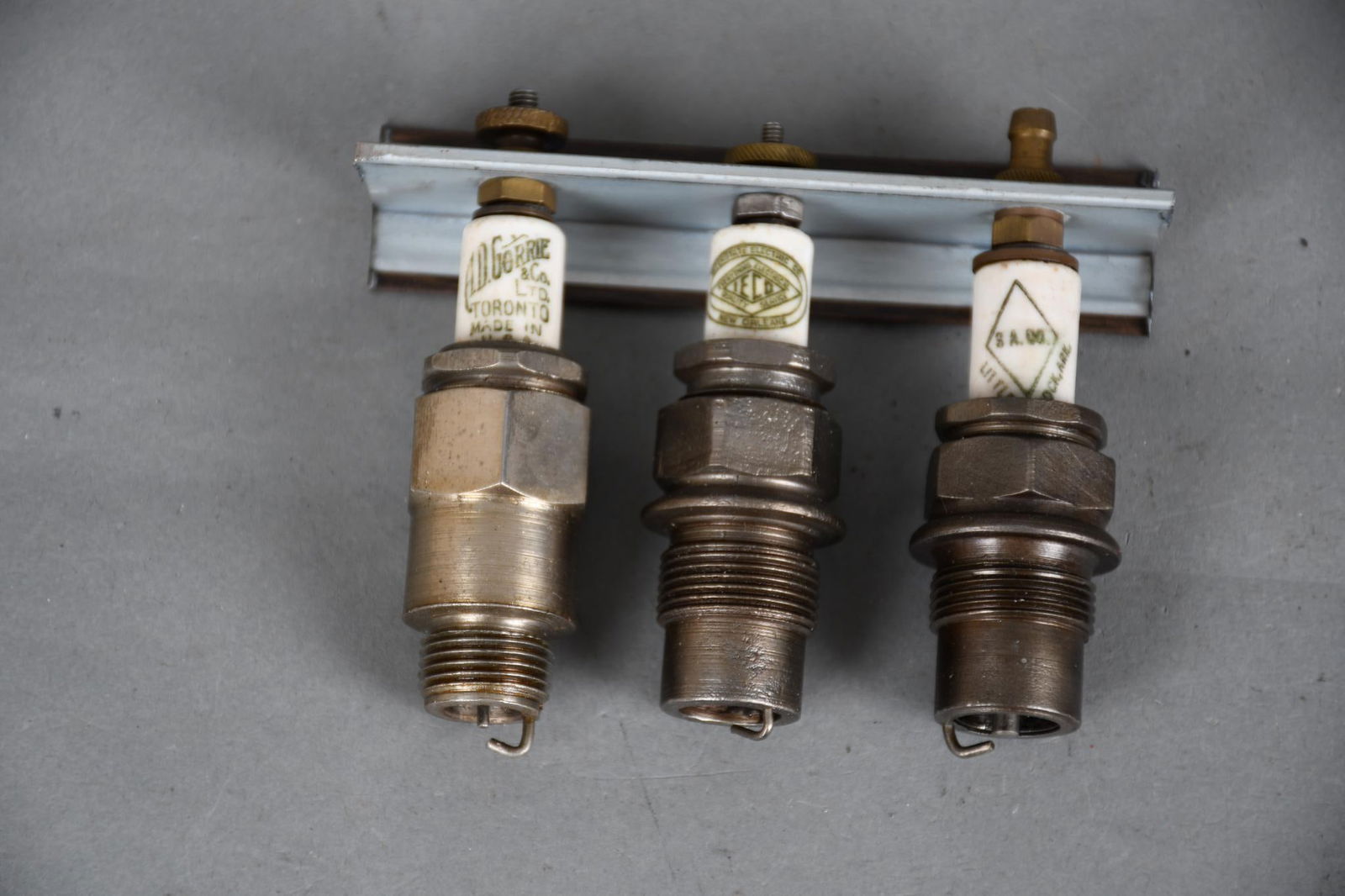 3-Spark Plugs A.D. Gorrie, Teco, S.A.M.: 3.5"T., or less