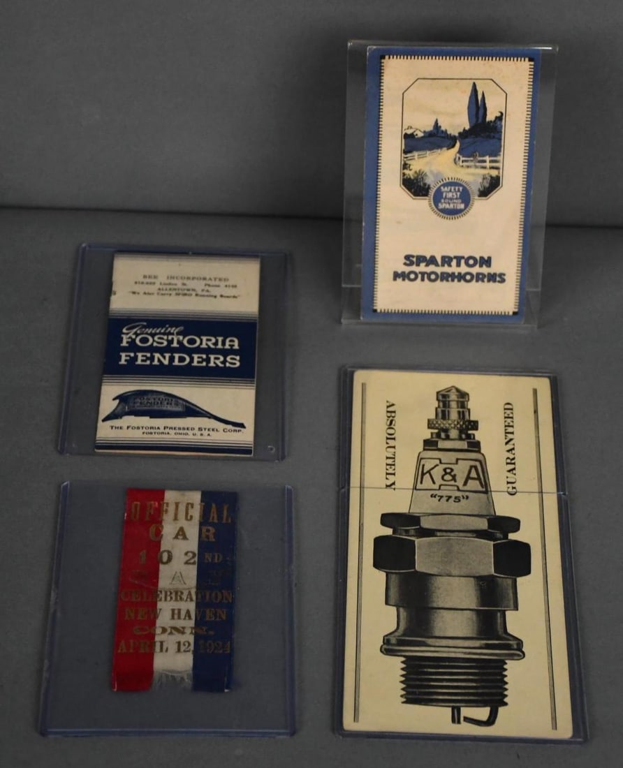 Sparton Horns, Fostoria Fenders, K&A Plugs & more: 9"x4", all different condition