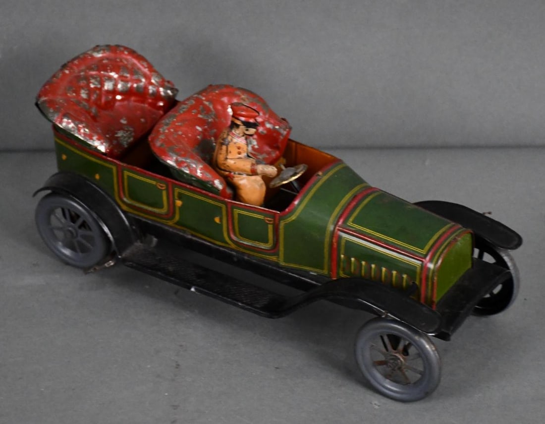 Early Orobr Touring Car Tin-Plate Windup Toy (1 of 8)