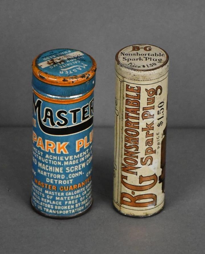 Master & B-G Spark Plug Metal Boxes (1 of 2)
