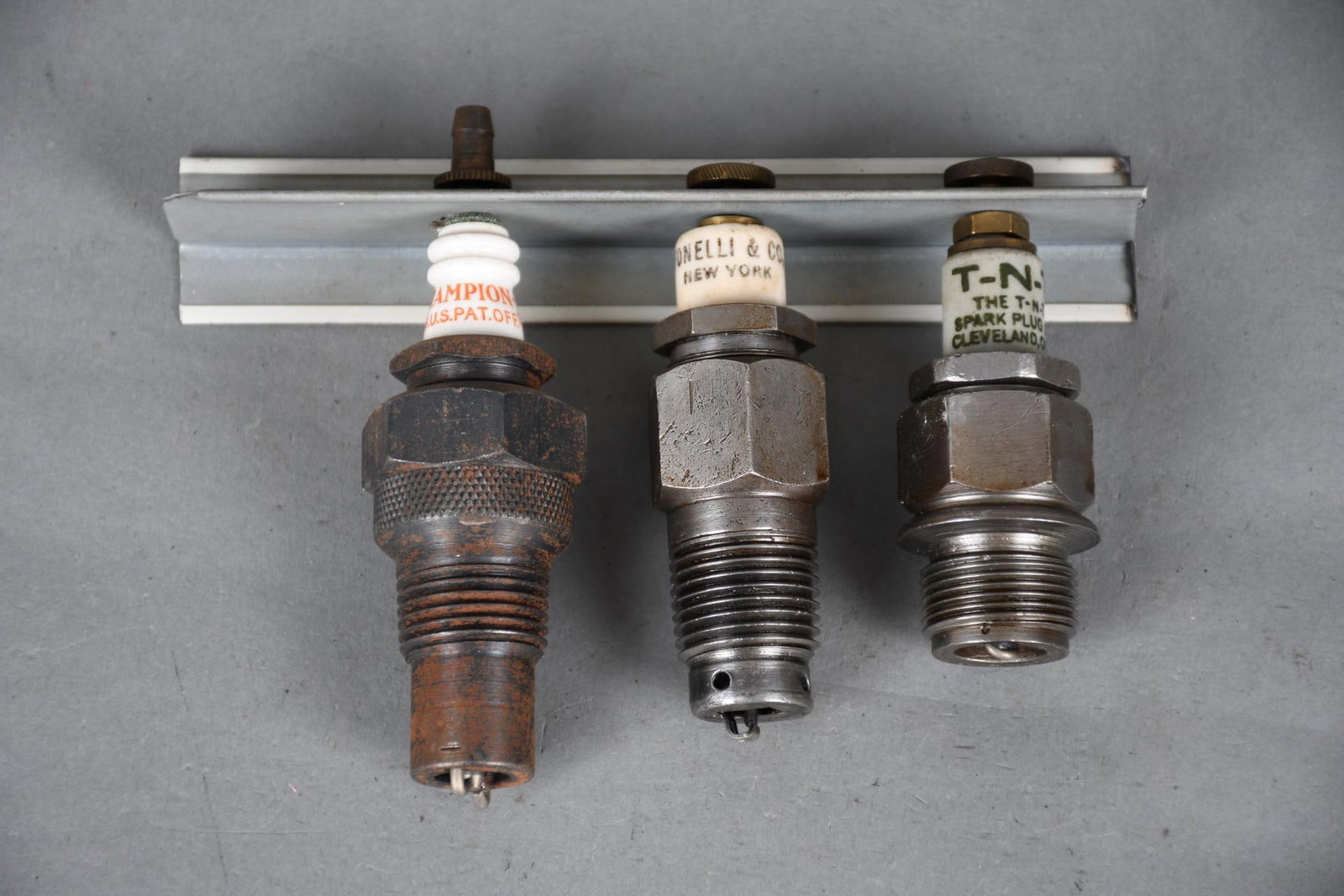 3-Spark Plugs Champion, Fonelli, T-N-T: 4"T., or less