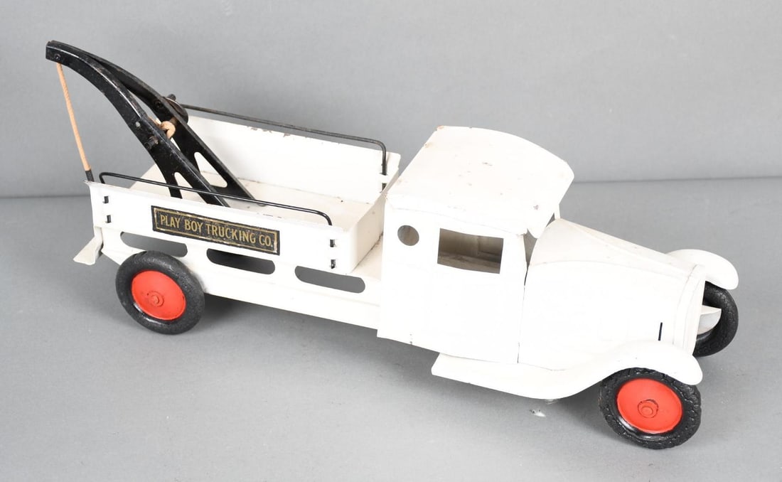 Play Boy Wrecker (repainted): 22"L., tires are weathered, repainted.
