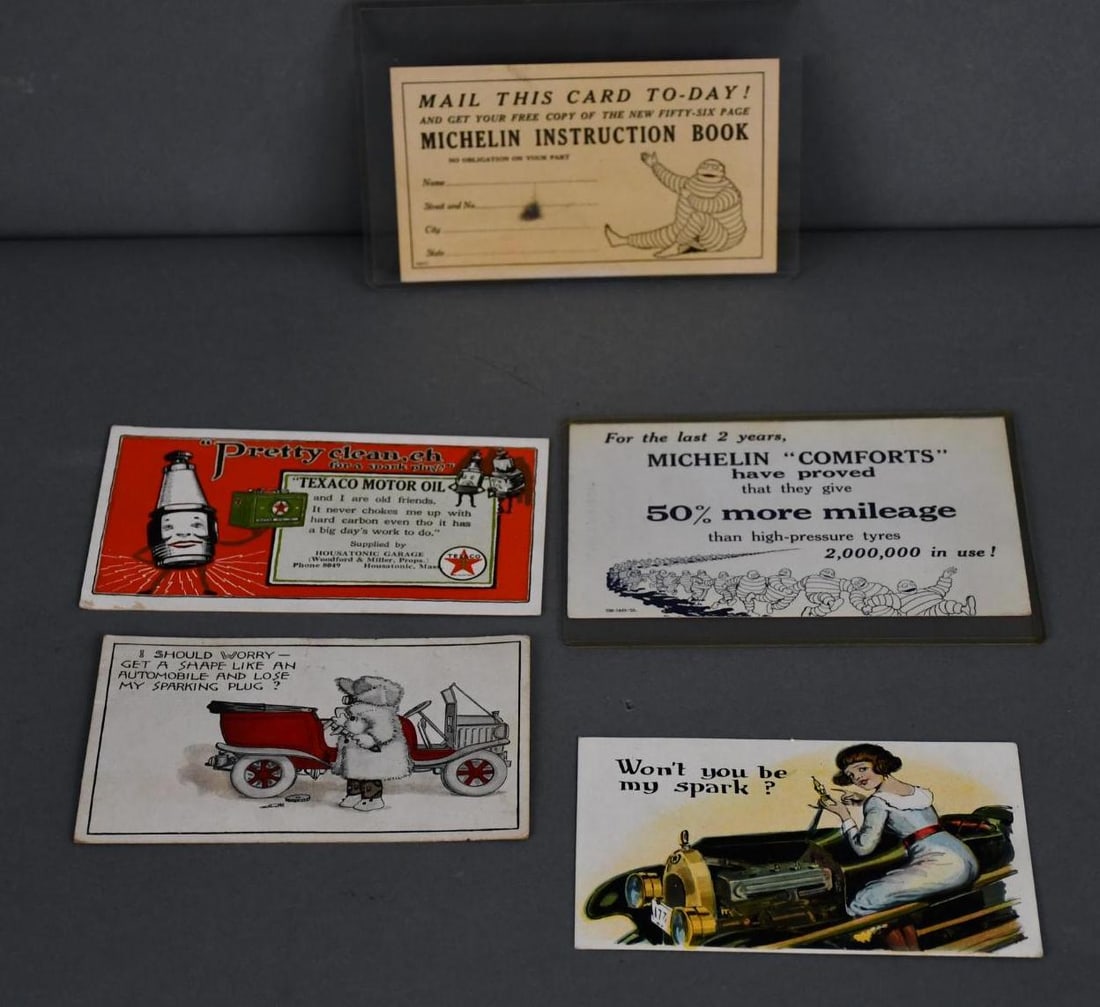 Texaco Motor Oil, Michelin Ink Blotters and more: 4"x6", all in good condition.