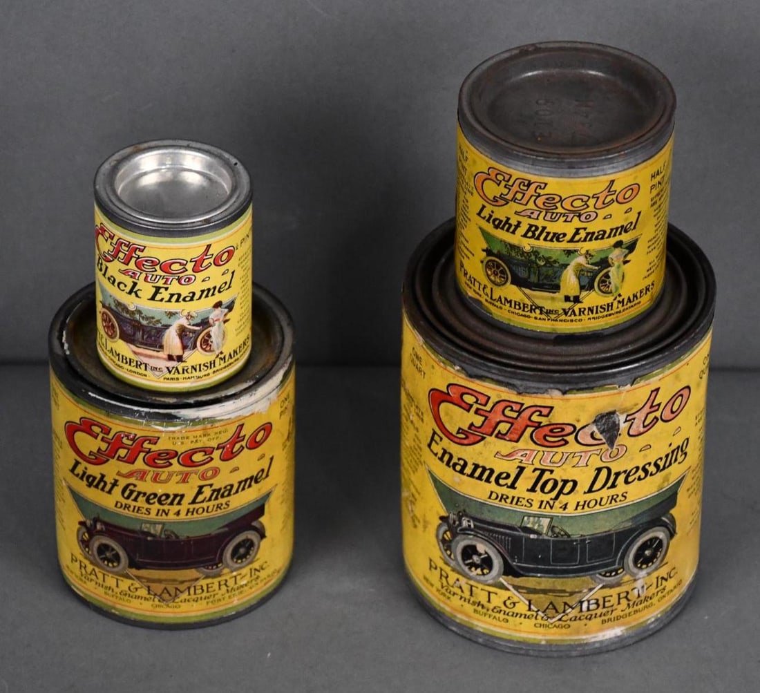5-Different Sizes of Effecto Auto Enamel Paint Cans (1 of 4)