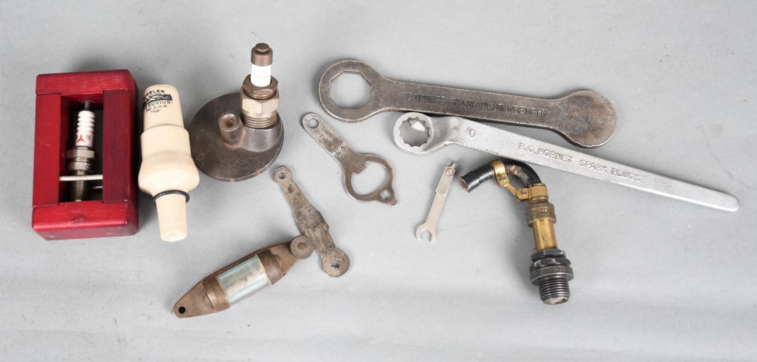 Lot of Spark Plugs, wrenches, and more (1 of 5)