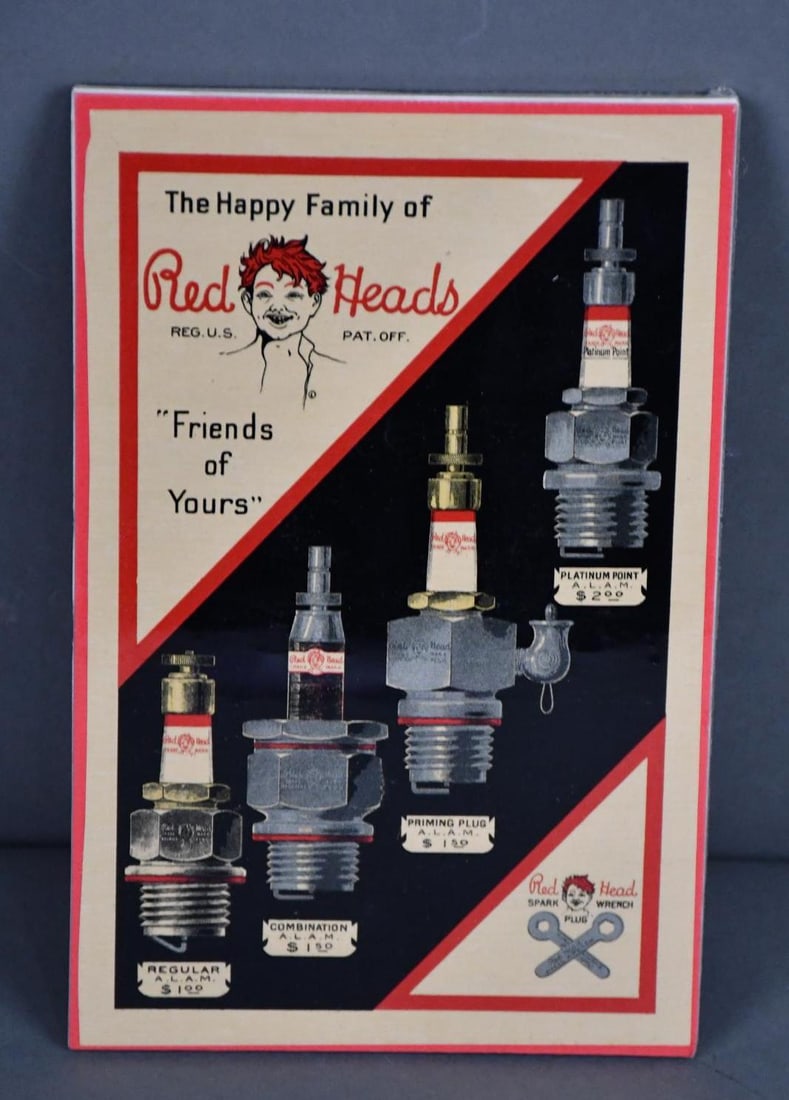 Red Heads Spark Plug Paper Advertising (1 of 3)