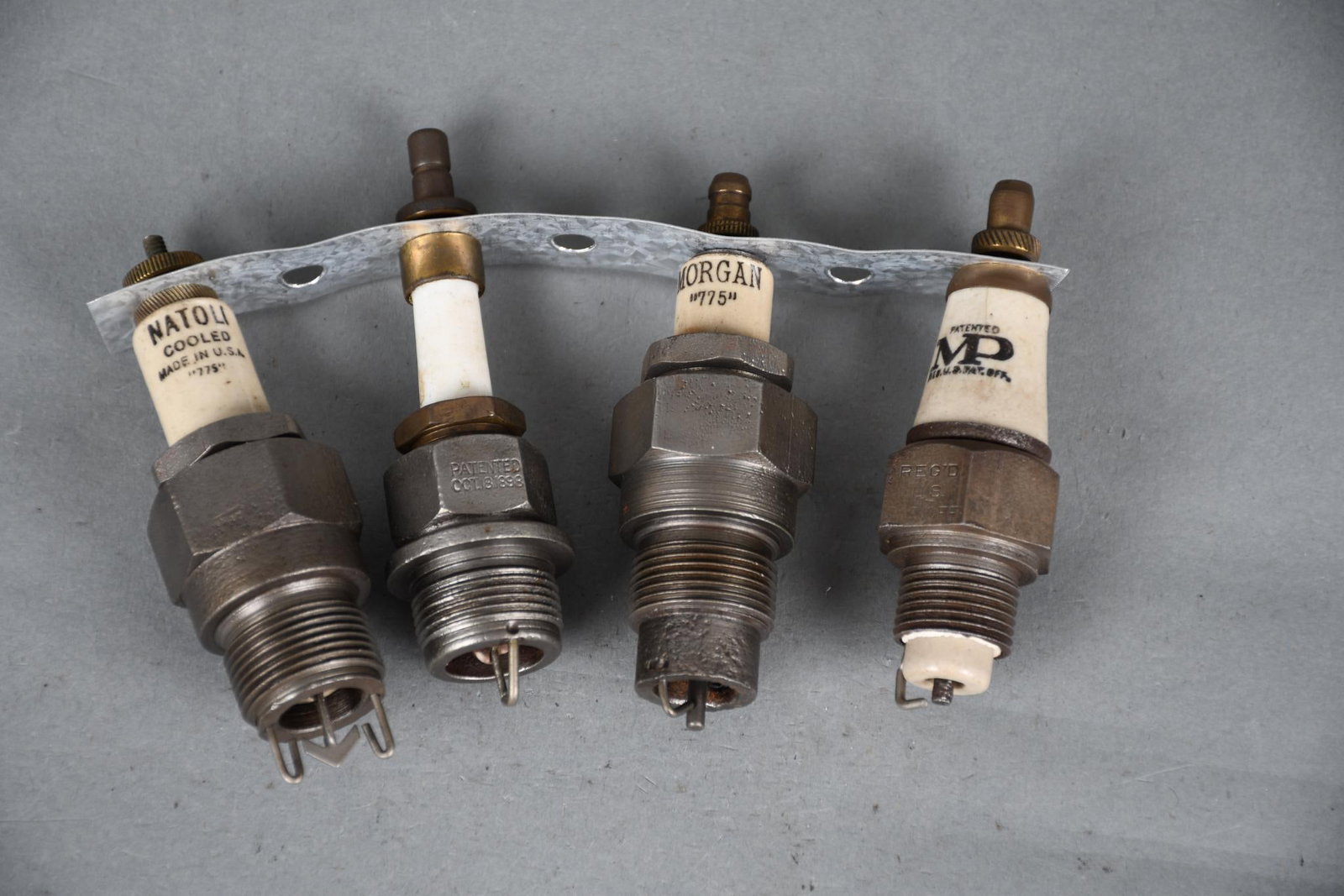 4-Spark Plugs Natoli, NN, Morgan, MP: 3.75"T., or less