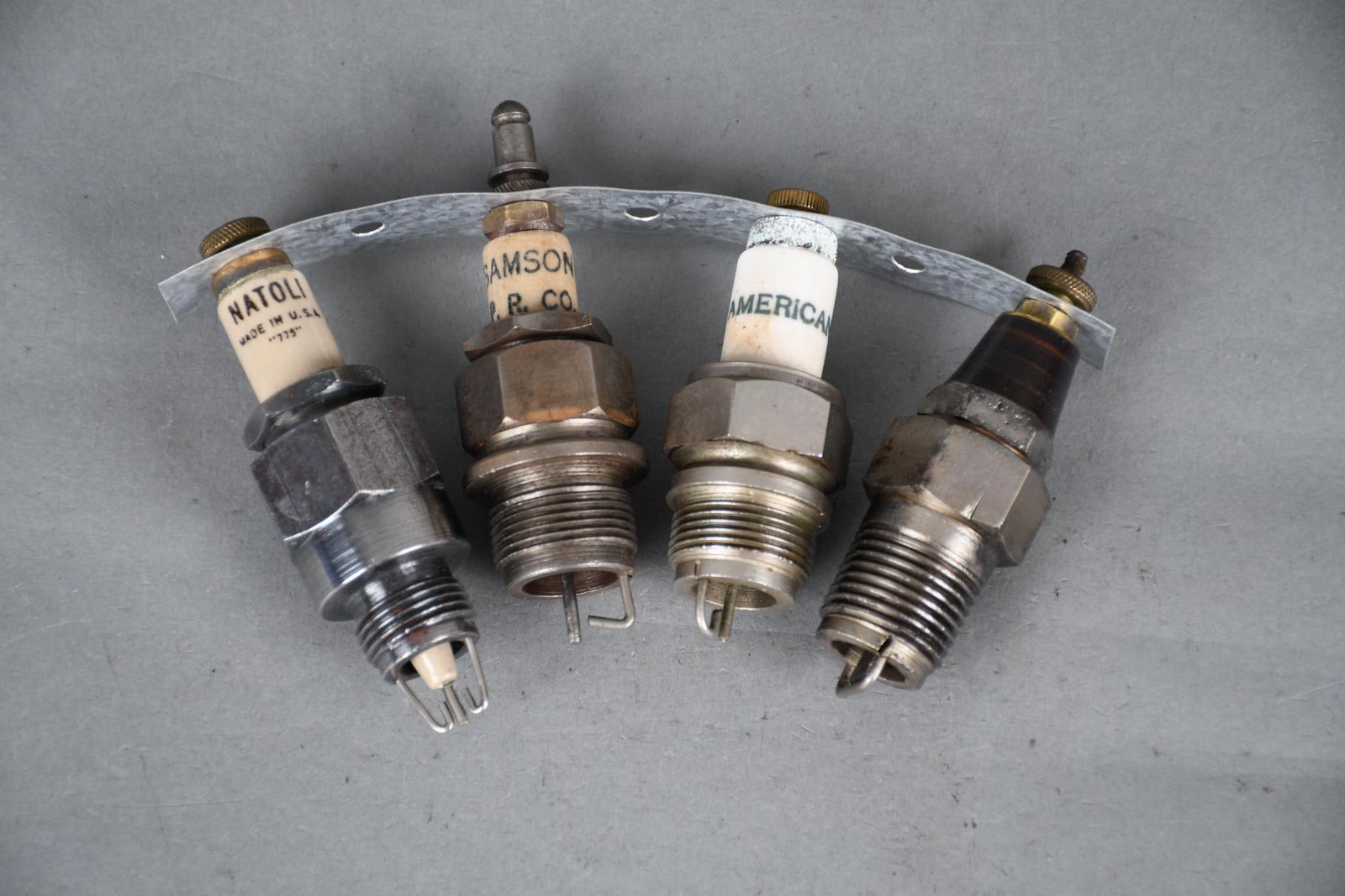 4-Spark Plugs Natoli, Samson, American, NN: 3.5"T., or less