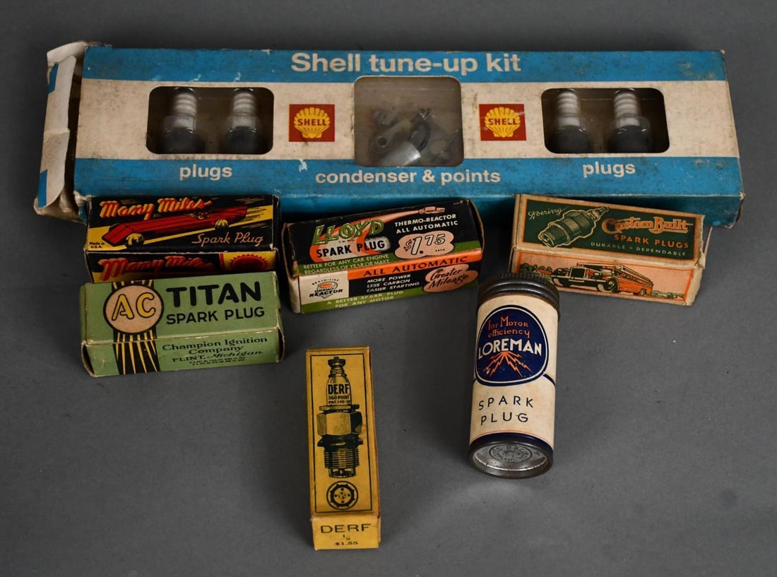 6-Spark Plugs and Cardboard Containers: rated 7 to 8, Lloyd, Many Miles, AC, Derf, Koering & Loreman