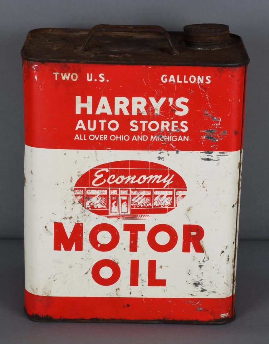 Harry's Auto Stores Economy Motor Oil Two-Gallon Metal Can (1 of 4)