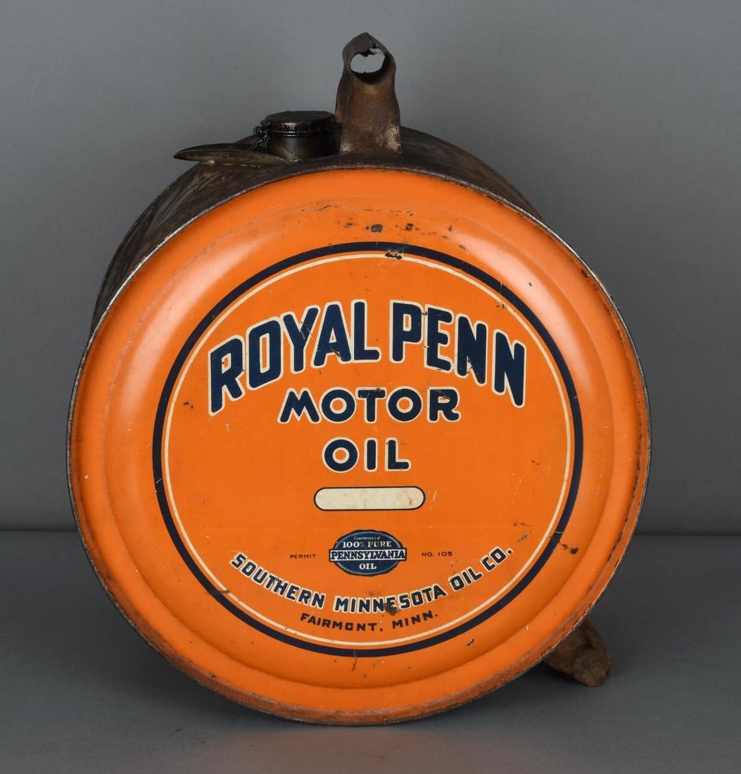 Royal Penn Motor Oil Five Gallon Rocker Can (1 of 4)