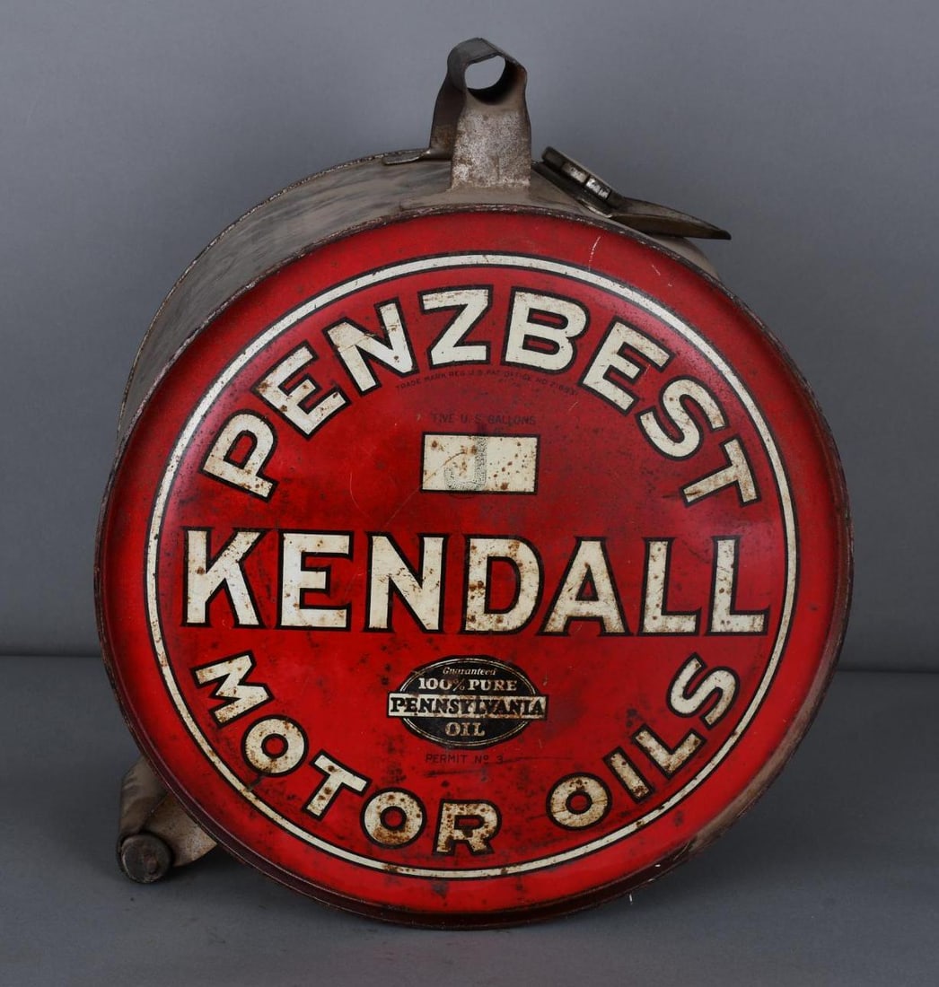 Kendall Penzbest Motor Oils Five Gallon Rocker Can (1 of 4)