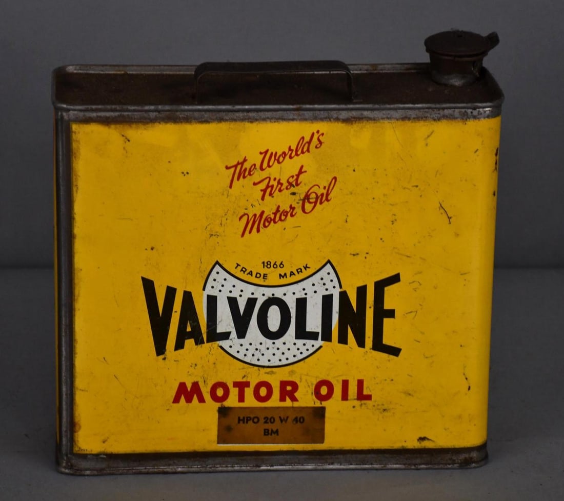 Valvoline Motor Oil w/Logo 4-Liter Flat Metal Can (1 of 4)