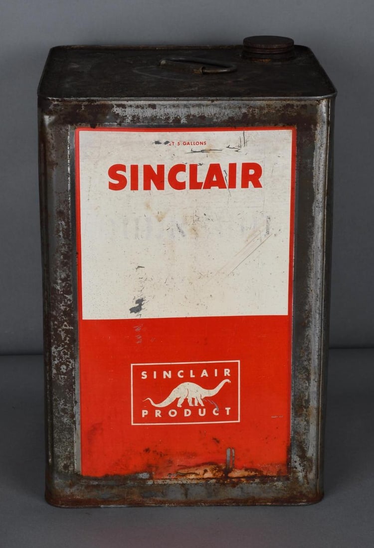 Sinclair Product Five Gallon Square Metal Can (1 of 3)