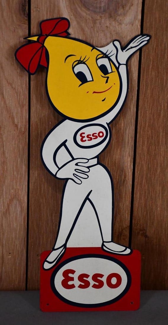 ESSO Oil Drop Girl Metal Sign (TAC) (1 of 4)