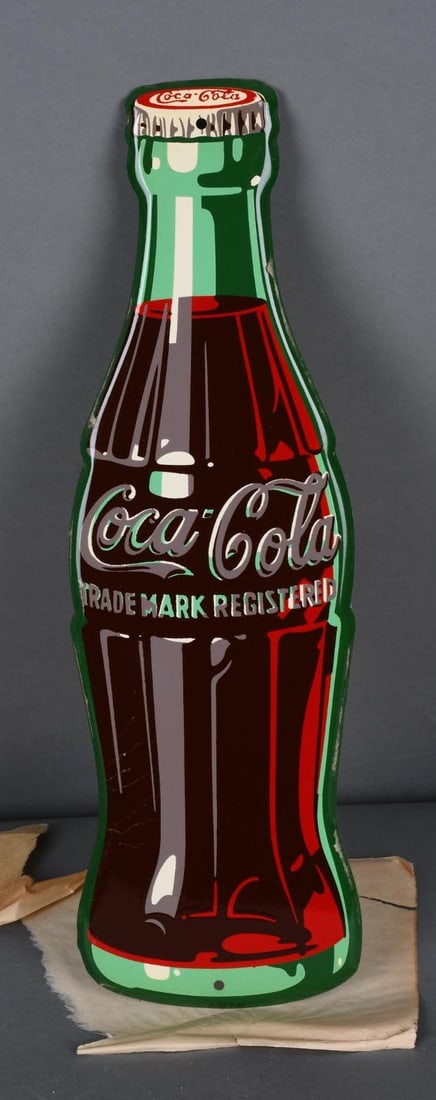 Coca-Cola Bottle Metal Sign (16") TAC (1 of 3)