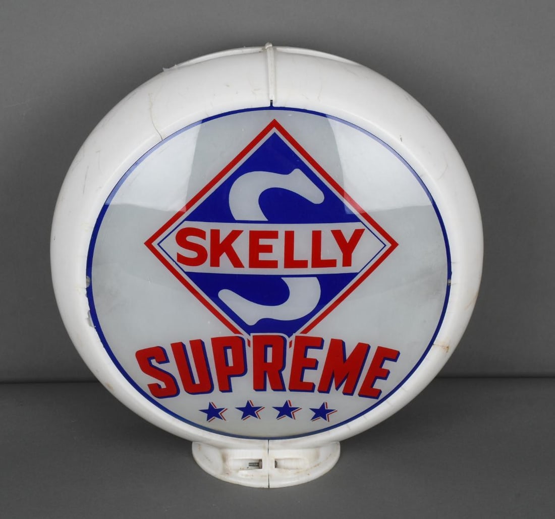 Skelly Supreme w/4-Star Logo 13.5" Globe Lenses (1 of 5)
