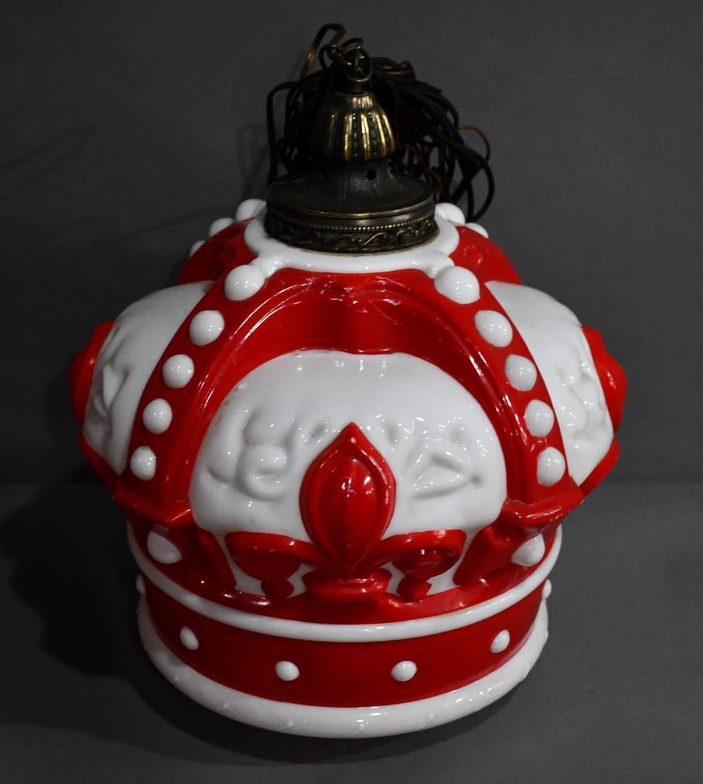 Standard Oil Red Crown Globe Swag Light Dealer Award (1 of 4)