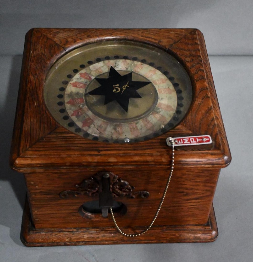 Coinoperated 5¢ Rolette Wheel Machine Auction