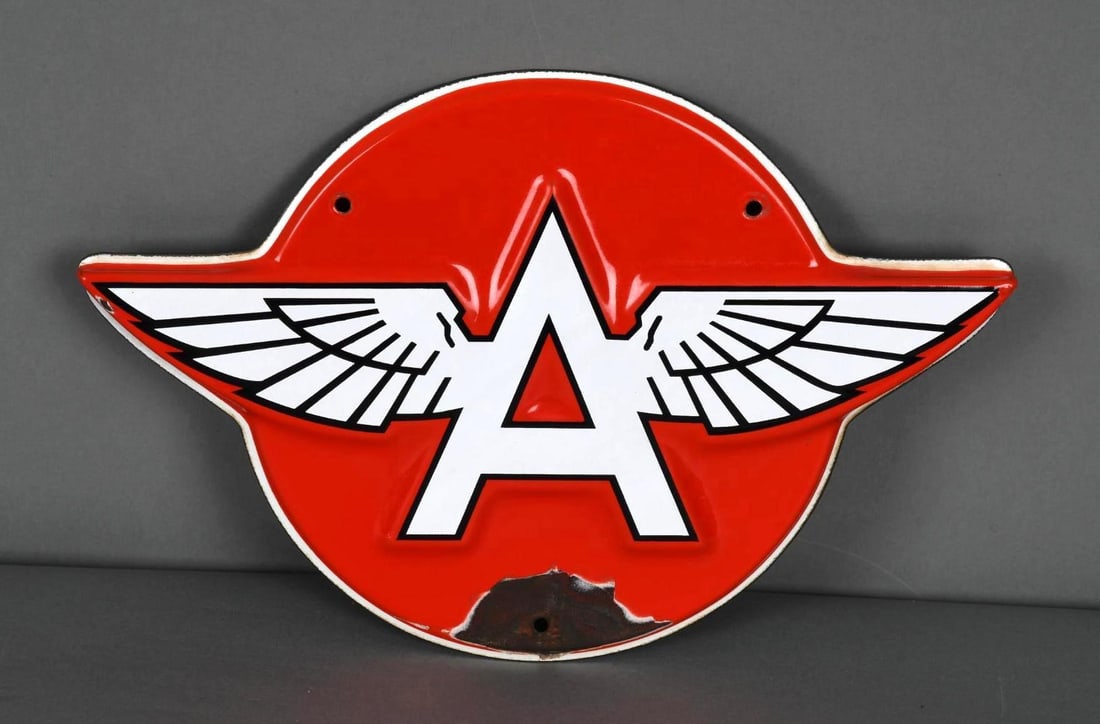 (Flying A) Logo Porcelain Truck Door Sign (TAC) (1 of 3)