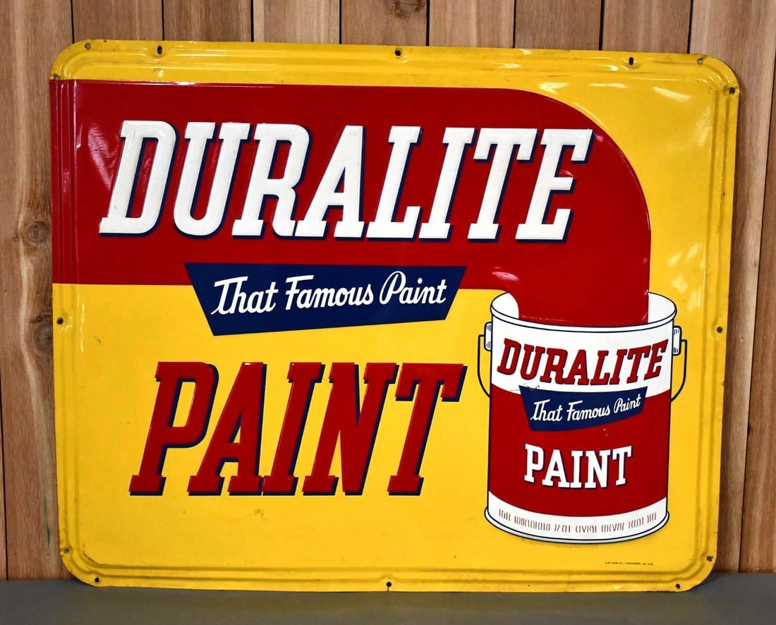 Duralite Paint w/Logo Metal Sign (TAC) (1 of 5)