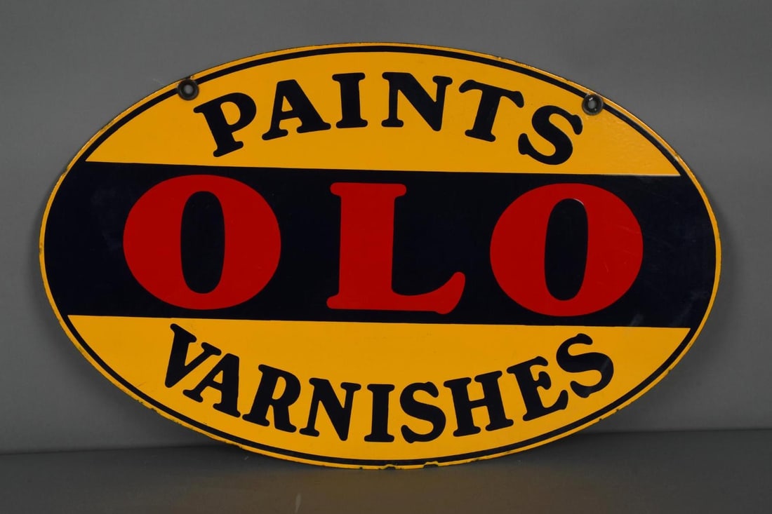 OLO Paints Varnishes Porcelain Sign (TAC) (1 of 4)