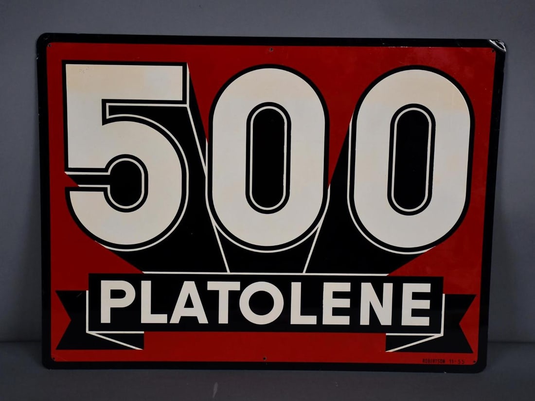 Platolene 500 Metal Sign (TAC) (1 of 4)