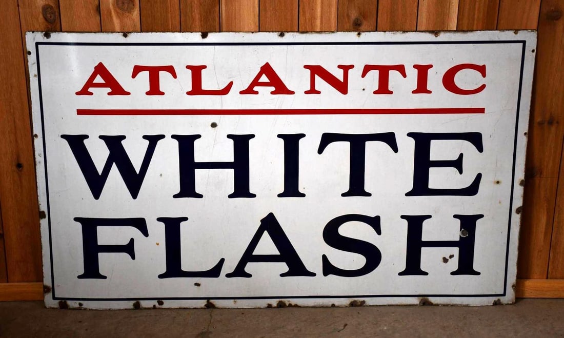 Atlantic White Flash Porcelain Identification Sign (TAC) (1 of 4)