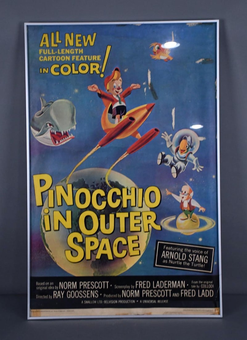 Pinocchio in Outer Space Movie Poster Framed 1965 (1 of 4)