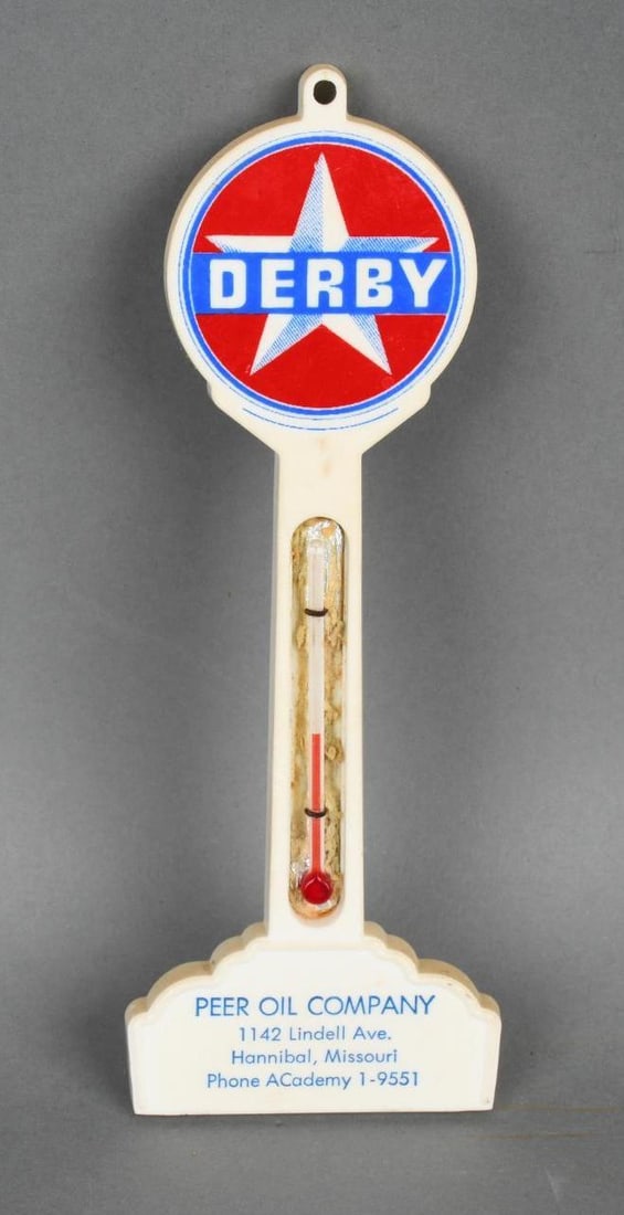 Derby w/Star Logo Plastic Pole Thermometer (TAC) (1 of 4)