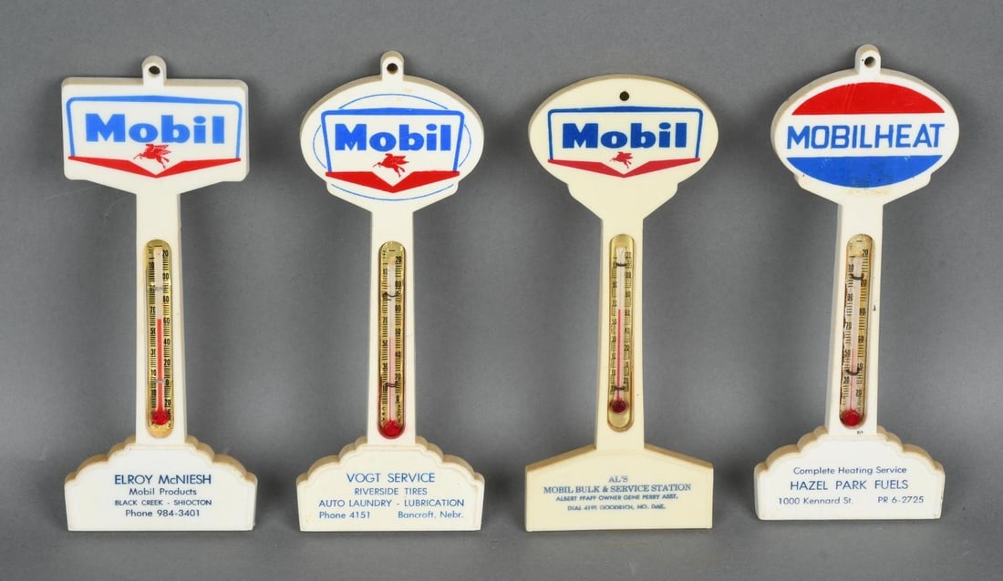 4-Different Mobil Plastic Pole Thermometers (1 of 4)