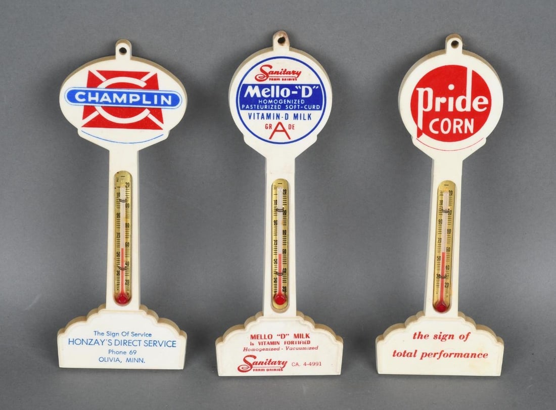 Champlin, Pride Corn & Mello-D Plastic Pole Thermometers (1 of 3)