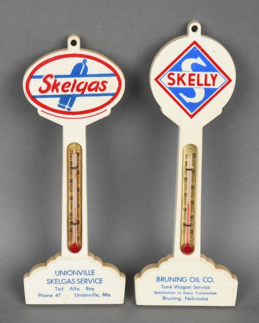 Skelly & Skelgas Plastic Pole Thermometers (1 of 3)
