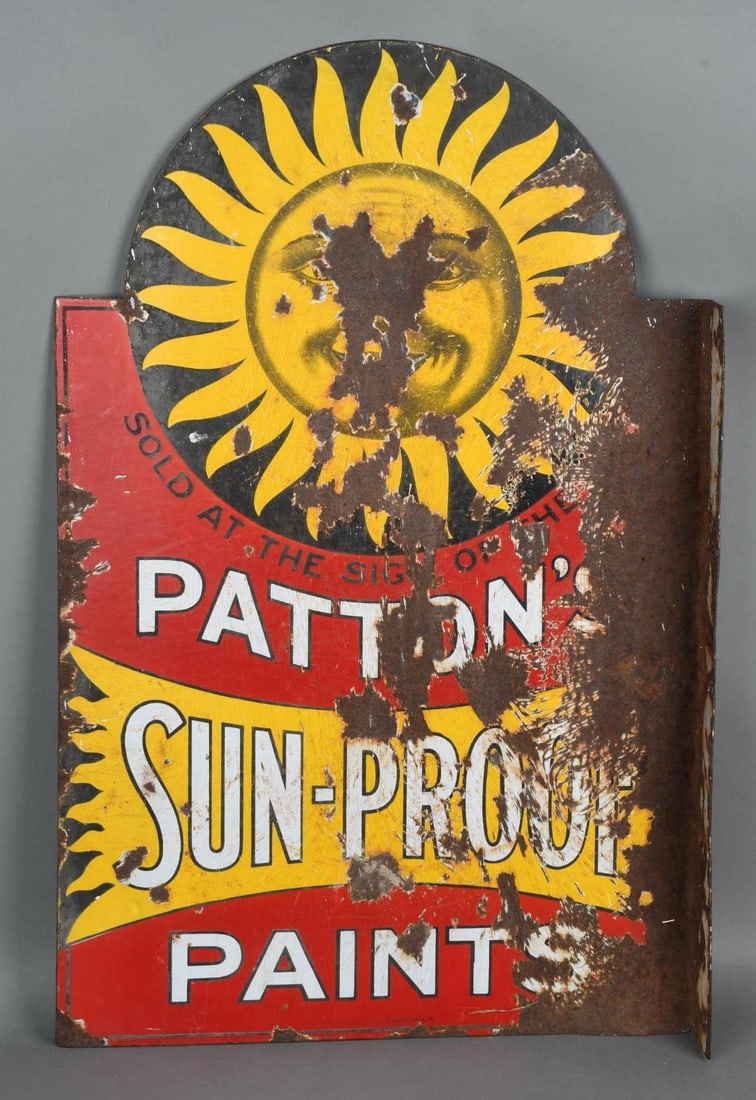Patton Sun-Proof Paints Porcelain Flange Sign (1 of 5)