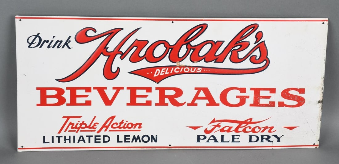 Hrobak's Beverages Metal Sign (1 of 3)