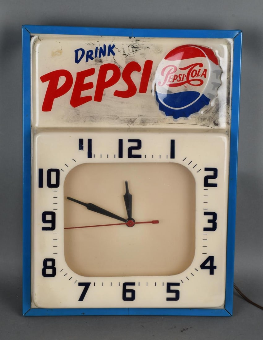 Drink Pepsi-Cola Lighted Clock (1 of 4)
