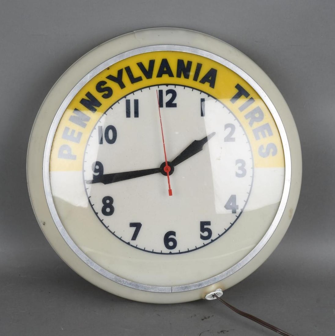 Pennsylvania Tires Plastic Clock (1 of 4)