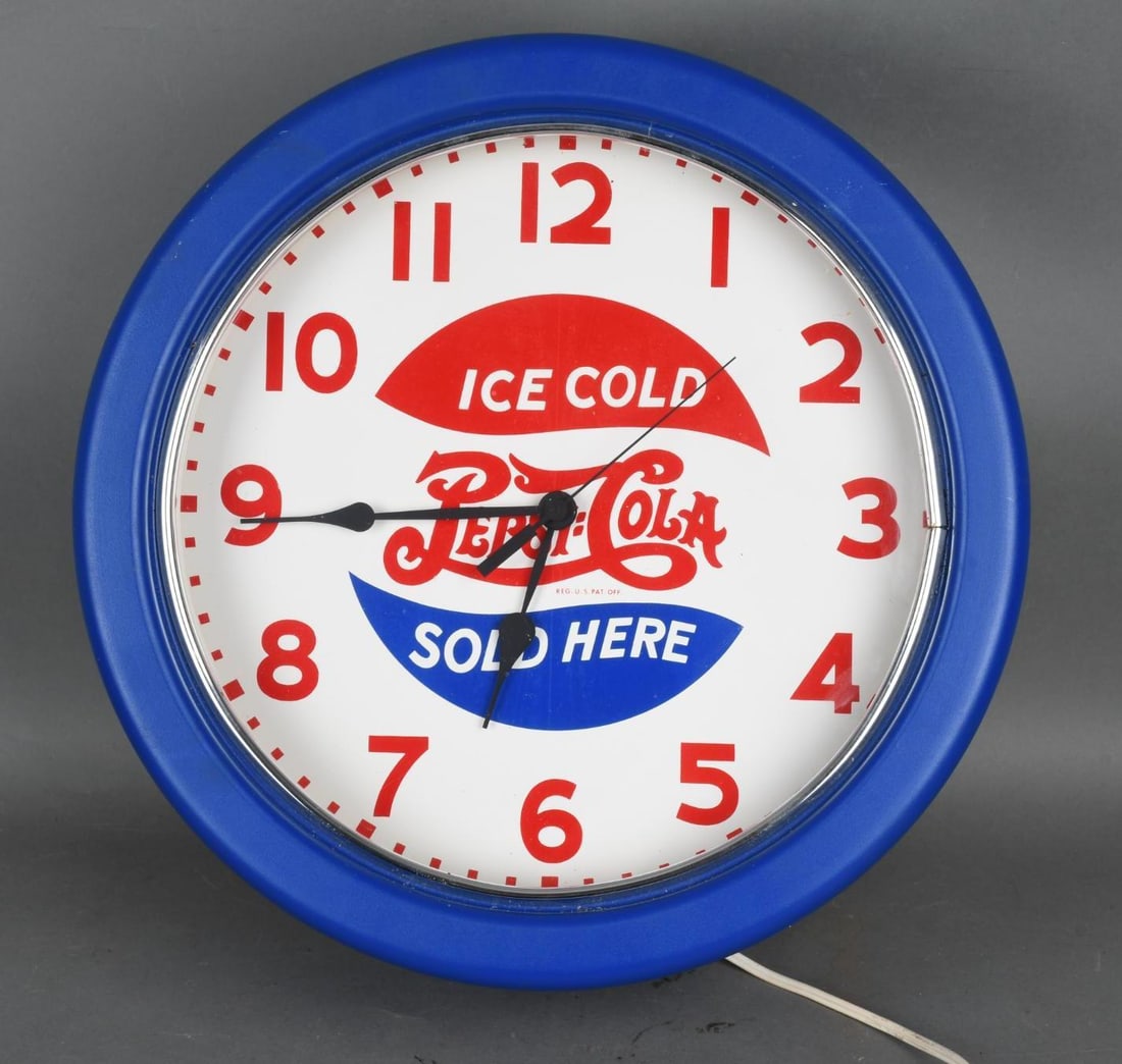 Reproduction Pepsi-Cola Neon Clock (1 of 3)