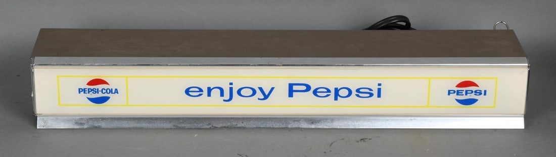 Pepsi-Cola "Enjoy Pepsi" Lighted Sign (1 of 3)