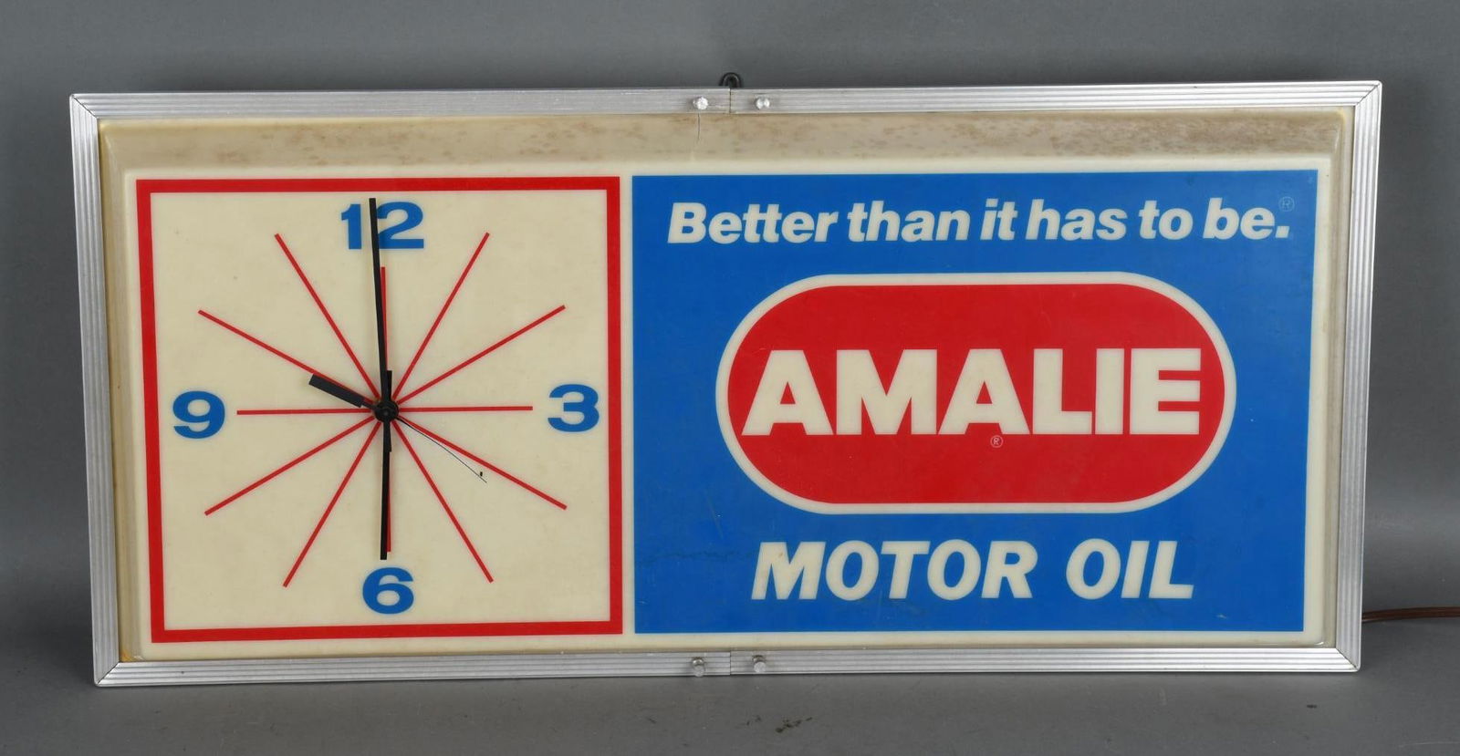 Amalie Motor Oil Clock