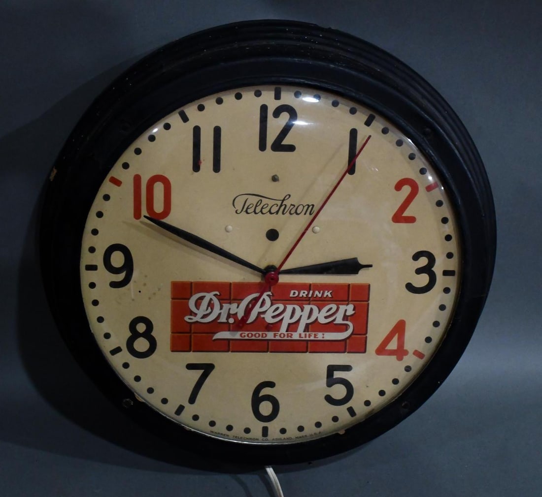 Drink Dr. Pepper "Good for Life!" Telechron Clock (1 of 4)