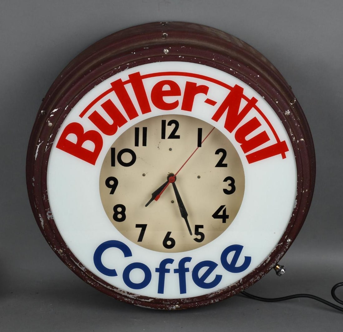 Butter-Nut Coffee Neon Clock (1 of 4)