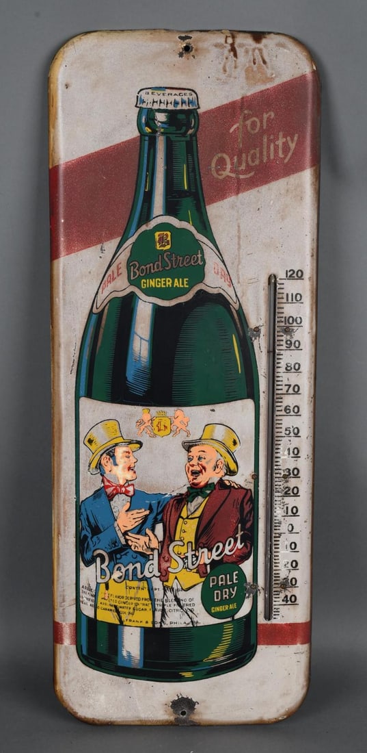 Bon Street Pale Dry Ginger Ale Metal Thermometer (1 of 4)