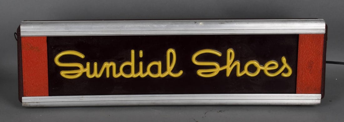 Sundial Shoes Lighted Sign (1 of 4)