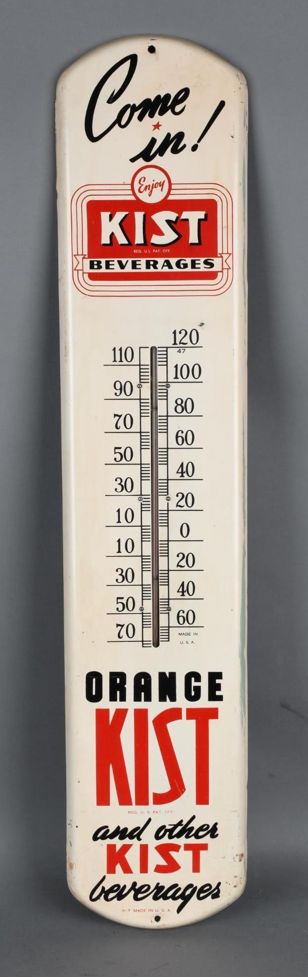 Come In! Enjoy Kist Beverages Metal Thermometer (1 of 3)