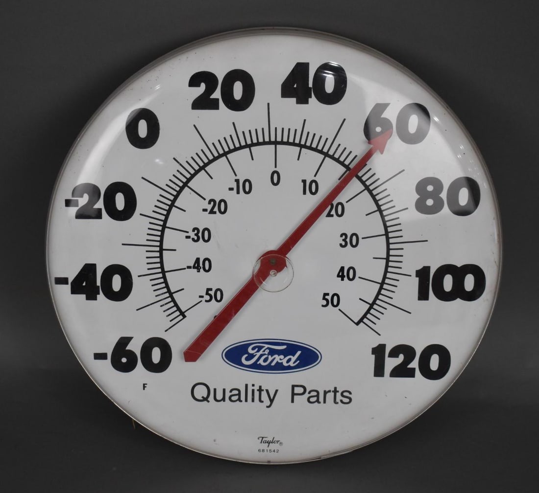 Ford Quality Parts Round Thermometer (1 of 3)