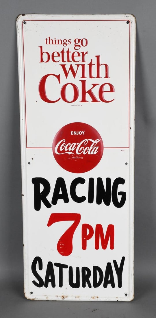 Enjoy Coca-Cola "things go better with Coke" Metal Sign (1 of 4)