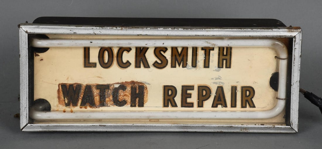 Locksmith/Watch Repair Neon Sign (1 of 2)