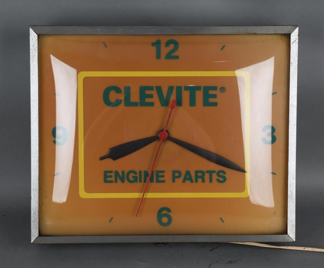 Clevite Engine Parts Lighted Clock (1 of 4)